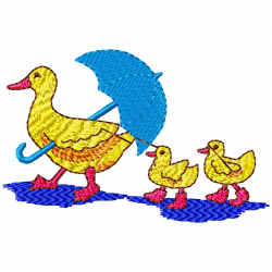 Ducks And Goose Embroidery Design 9